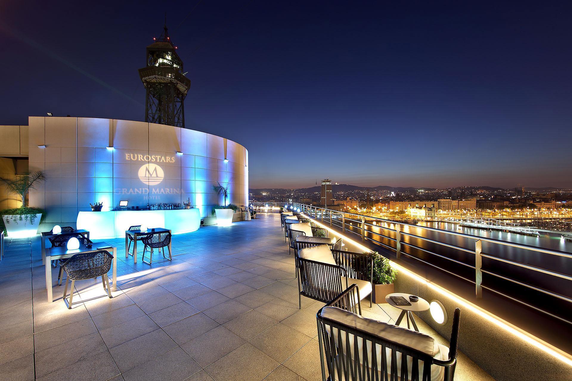 فندق يوروستارز غراند مارينا جي إل برشلونة المظهر الخارجي الصورة The Sky Bar